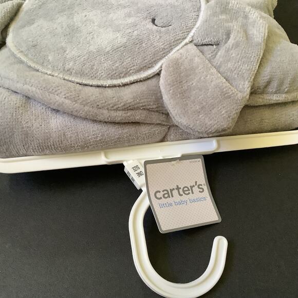 Carter's Elephant Bath Towel - One Size Hooded Towel - NWT - 30"x30" - Picture 3 of 5